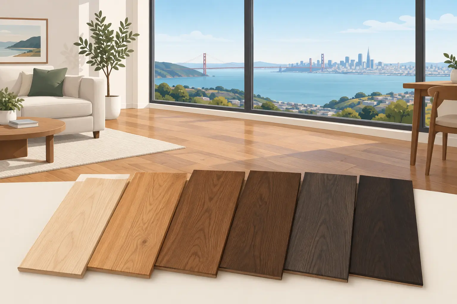best hardwood colors bay area houses