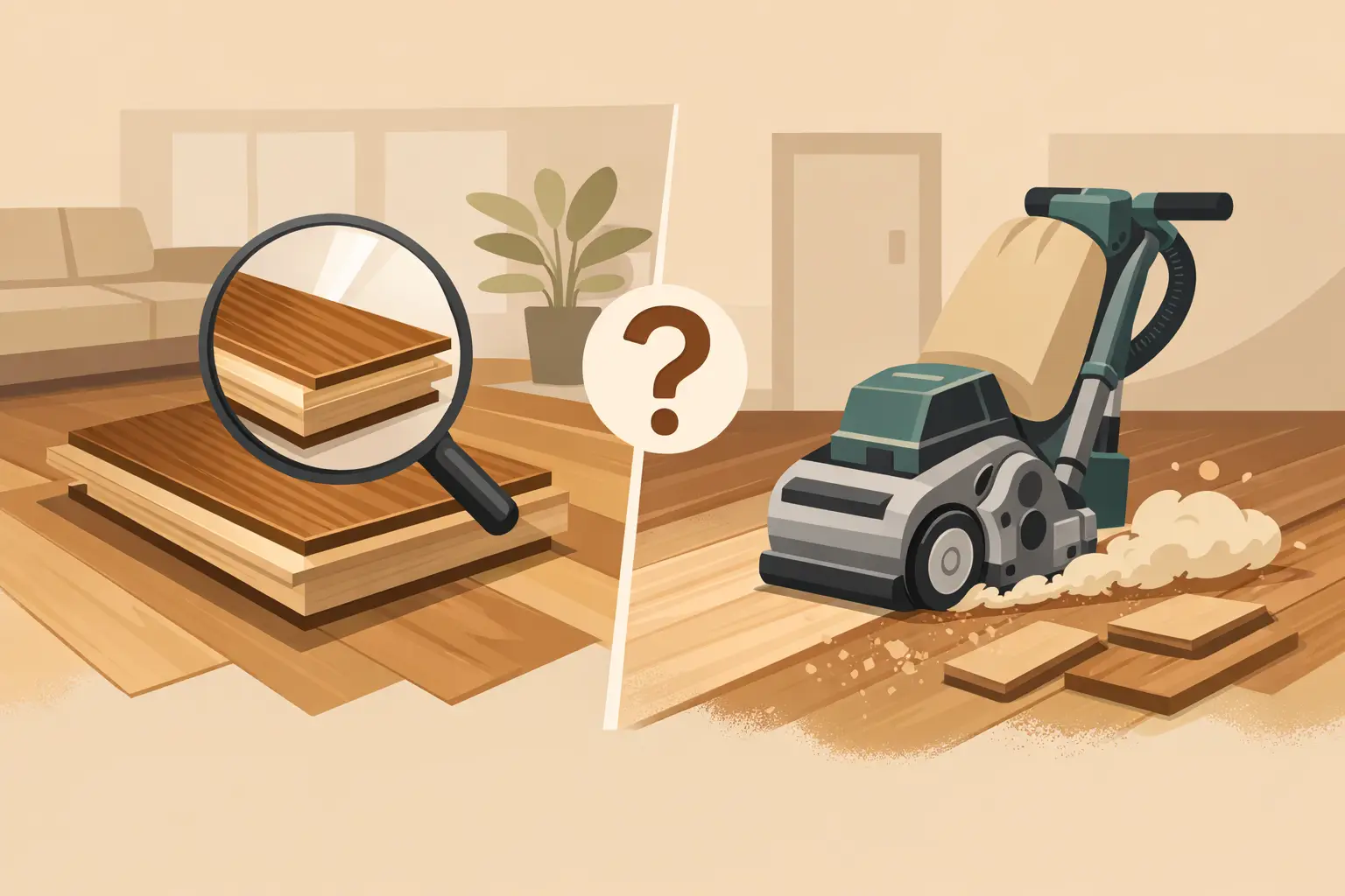 do engineered floors need sanding