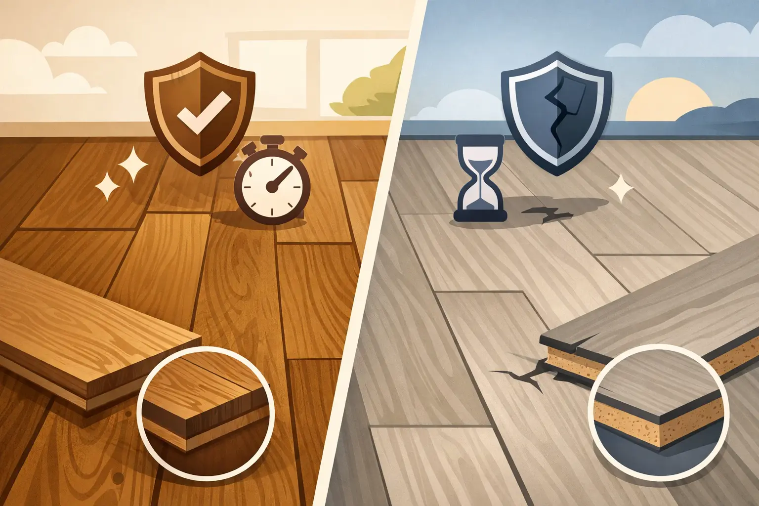 hardwood versus laminate flooring