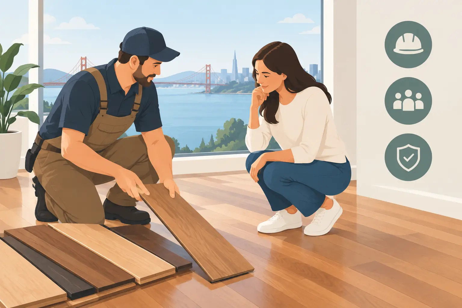 how to choose hardwood contractors bay area