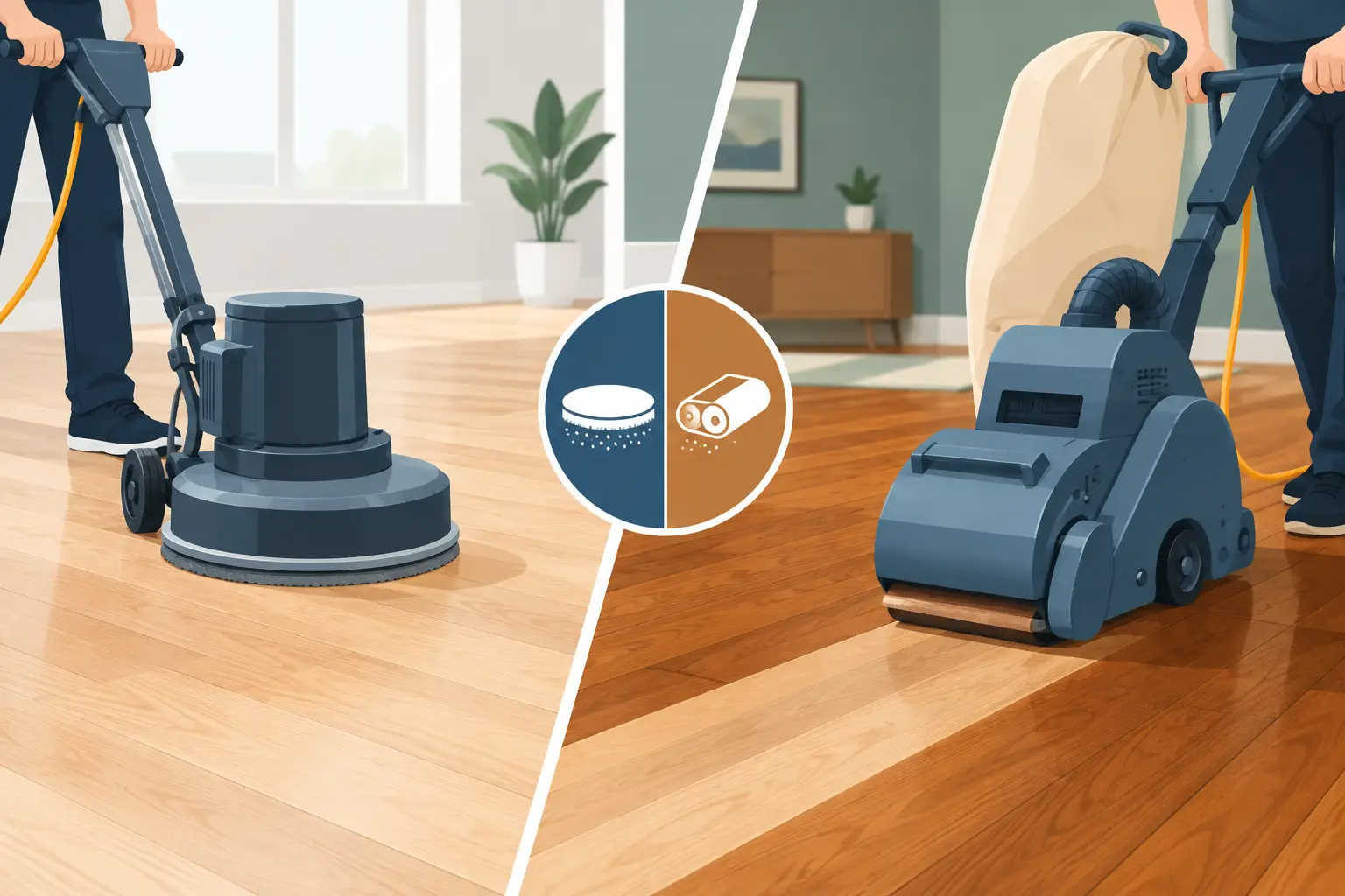Screening vs Sanding Hardwood Floors